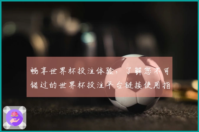 畅享世界杯投注体验，了解您不可错过的世界杯投注平台链接使用指南
